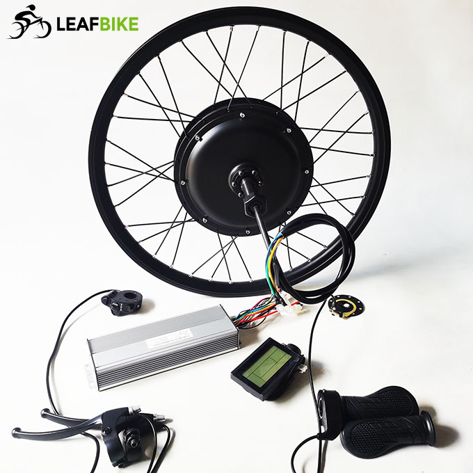 Single Shaft 24 inch 48V 2000W hub motor conversion kit
