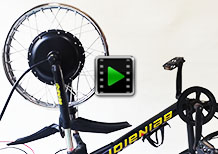 17 inch 48V 52V 2000W front electric motorcycle motor conversion kit video