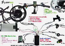 20 inch 48V 52V 1500W rear casted hub motor electric bike conversion kit Beach Snow Fat Tire kit