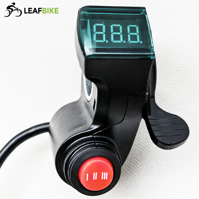 24V ~ 99V Electric Bike Thumb Throttle Accelerator LCD Display Voltage