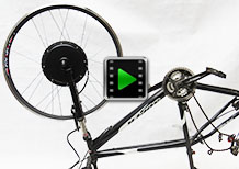 28 inch 48V 1500W front hub motor - bike conversion kit