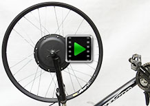 29 inch 750w front hub motor - electric bike conversion kit video