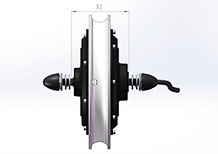 12 inch electric scooter motor drawing