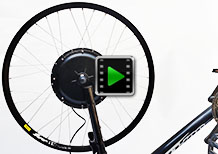 27.5 inch 1500w front electric bike conversion kit