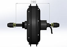 190mm dropout 1500w electric bike hub motor