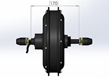 170mm dropout 1500w electric bike hub motor