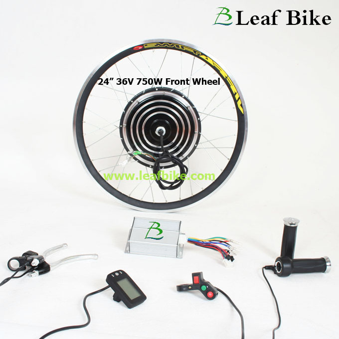 24 inch 36V 750W electric hub motor kit - front wheel