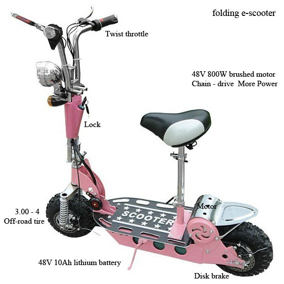 48V 800W Foldable Electric Scooter