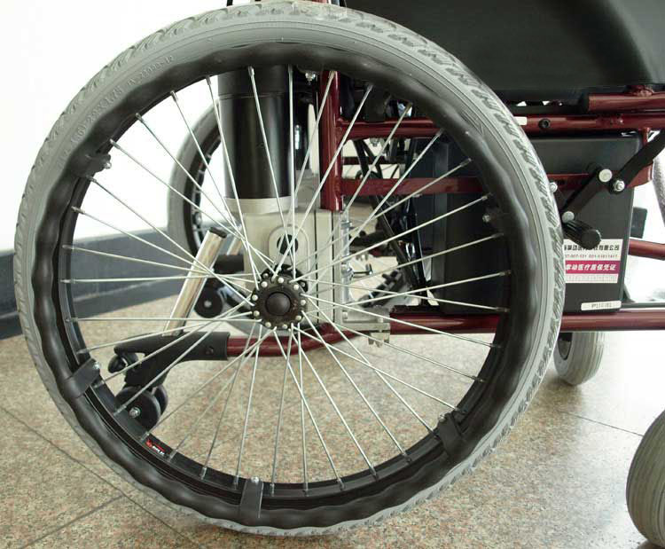 22 inch heavy duty folding power wheelchair