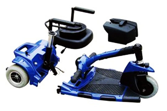 Quick release type - three wheel electric scooter