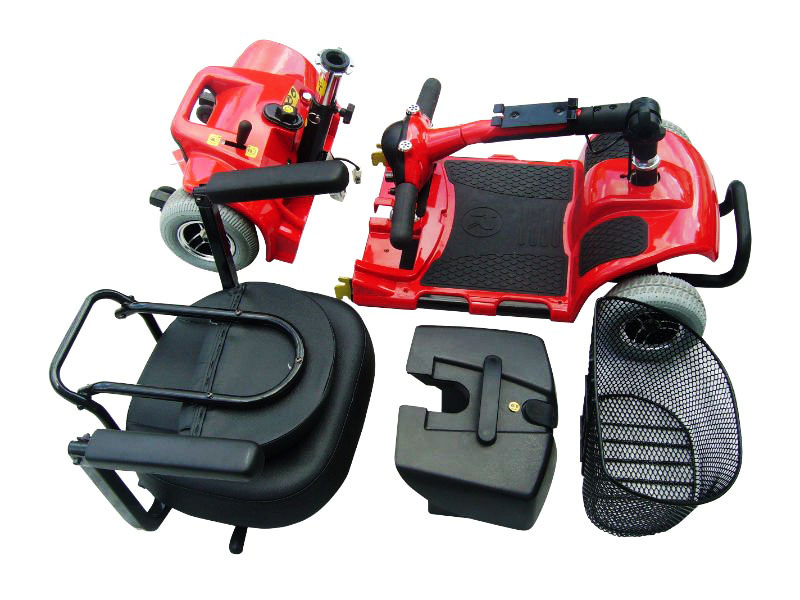 Quick release type - four wheel electric scooter