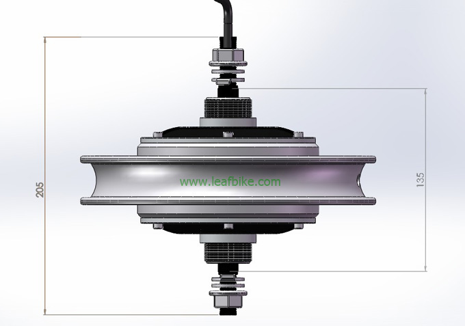 12 inch 36V 250W electric scooter motor rear wheel