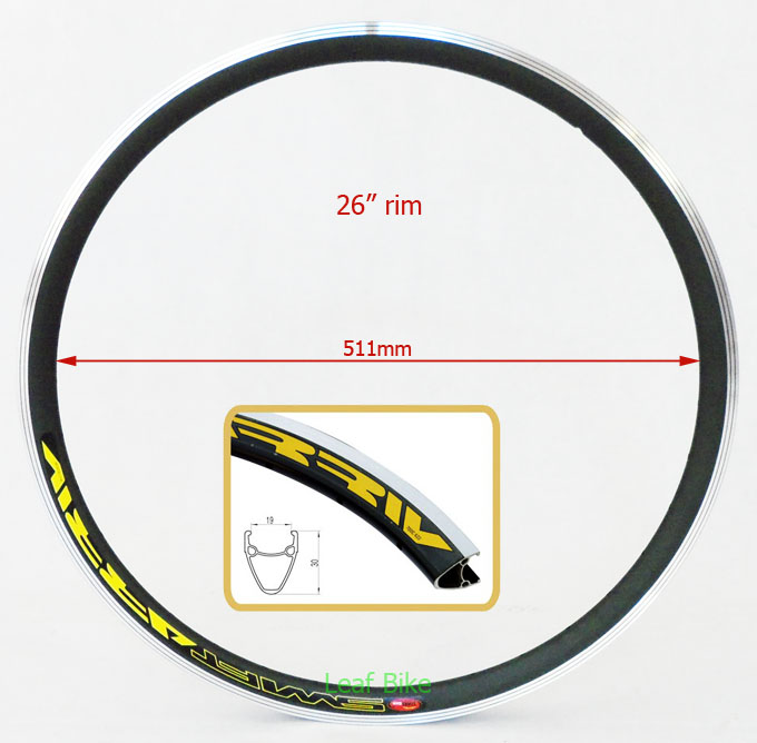 26 inch 48V 52V 1500W rear electric bike motor wheel
