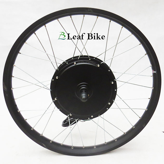 Wide rim 26 inch 48V 52V 1500W rear hub motor wheel